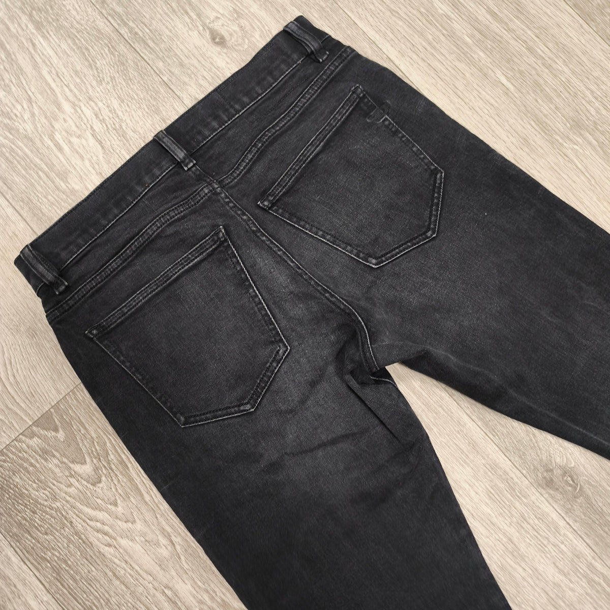 Diesel Mens W29 Dark Wash Faded Black Slim Jeans Denim Pants Made In Tunisia