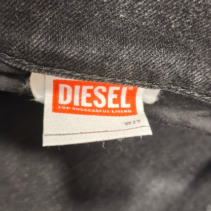 Diesel Mens W29 Dark Wash Faded Black Slim Jeans Denim Pants Made In Tunisia