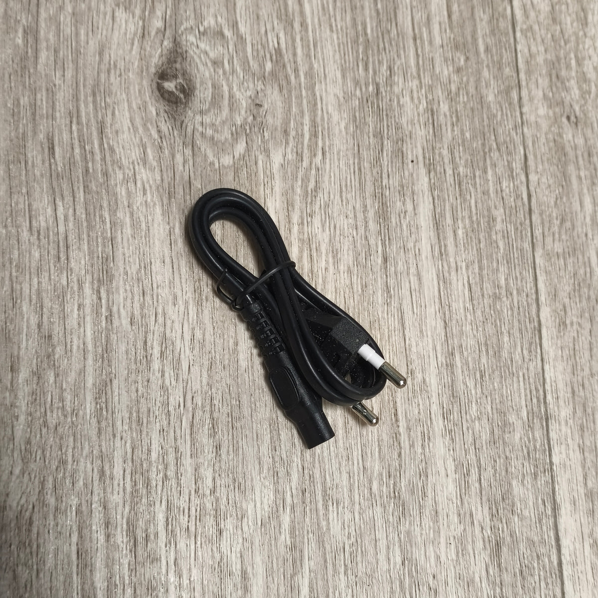 Black 2-Pin EU Plug Power Cord Cable IEC C7 Figure 8 Mains Lead