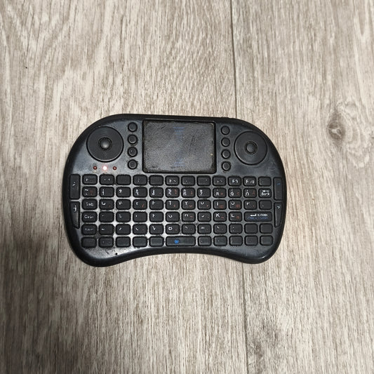 Mini Wireless Keyboard Touchpad Handheld Remote Controller Black UNTESTED