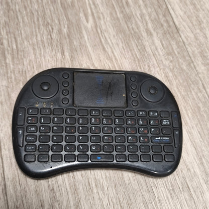 Mini Wireless Keyboard Touchpad Handheld Remote Controller Black UNTESTED