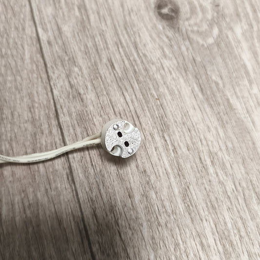 Ceramic Halogen LED Light Bulb Socket Wire Lead Connector Lamp Holder