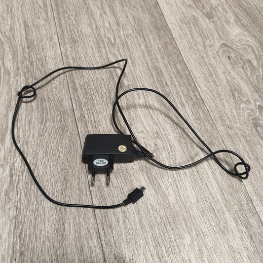 Black EU Plug Micro USB AC Wall Charger Power Adapter Cable Untested