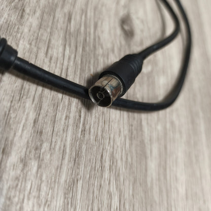 Black Coaxial RF TV Aerial Antenna Lead Extension Cable Male Female