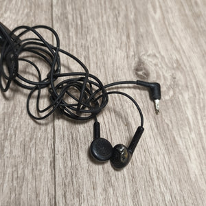 Vintage Nokia Black Wired Earphones Headset Handsfree Mic Untested As-Is Parts