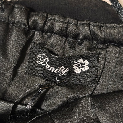 Danity Womens Black Strapless 3D Petal Mini Dress Size L Cocktail Party Club