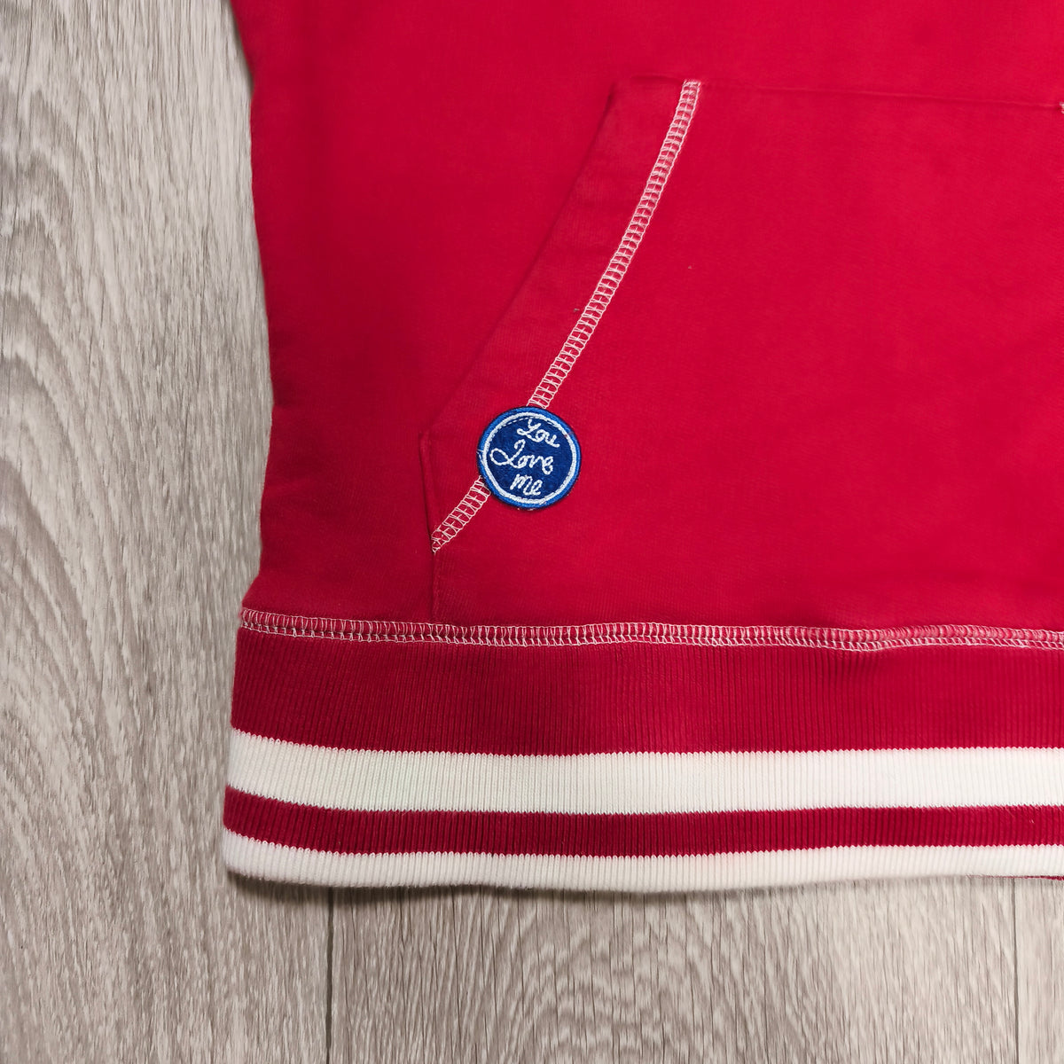 Blend Original Player Red Pullover Hoodie Sweatshirt Size S Womens Y2K