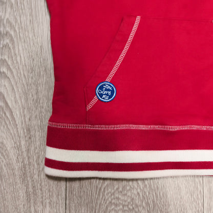 Blend Original Player Red Pullover Hoodie Sweatshirt Size S Womens Y2K