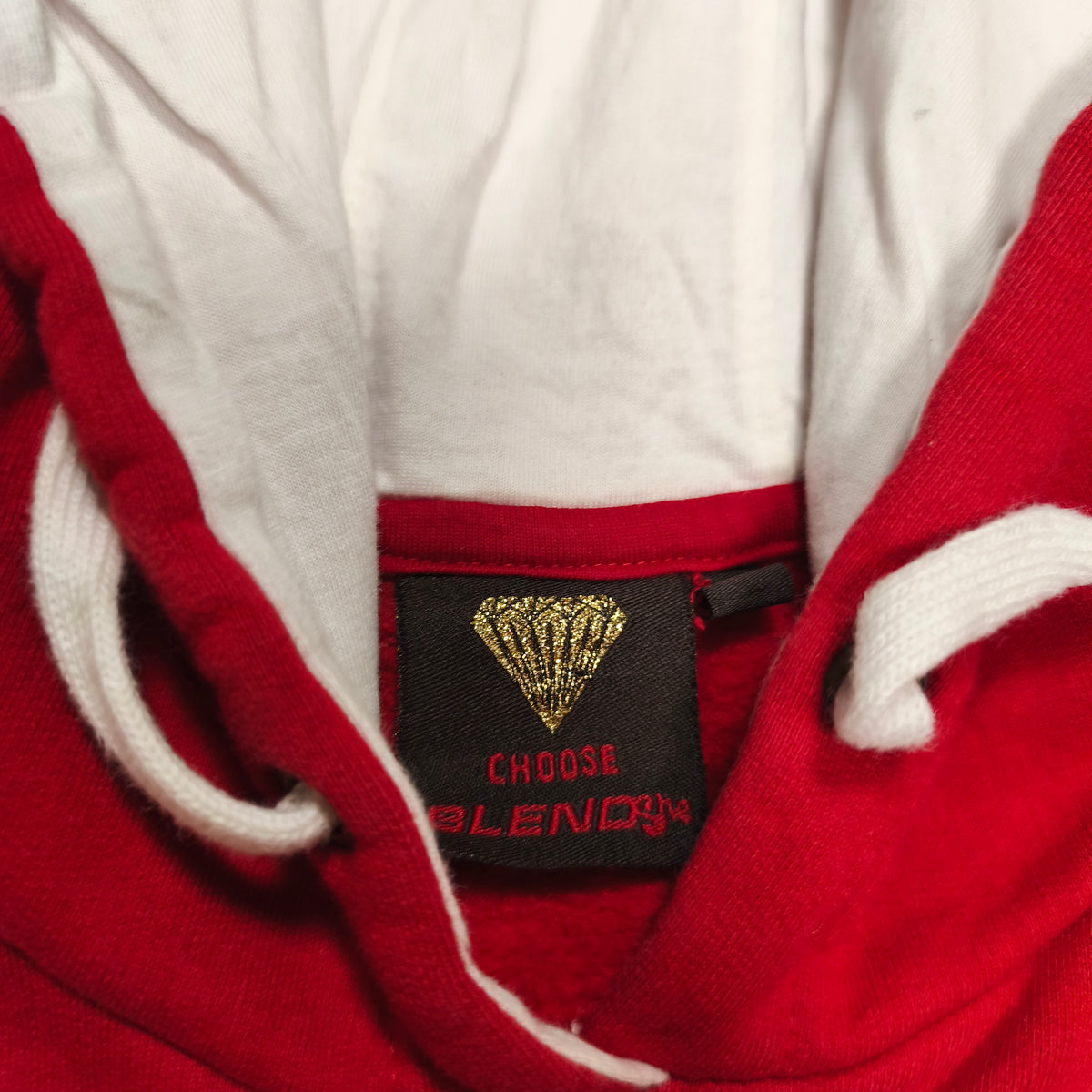 Blend Original Player Red Pullover Hoodie Sweatshirt Size S Womens Y2K