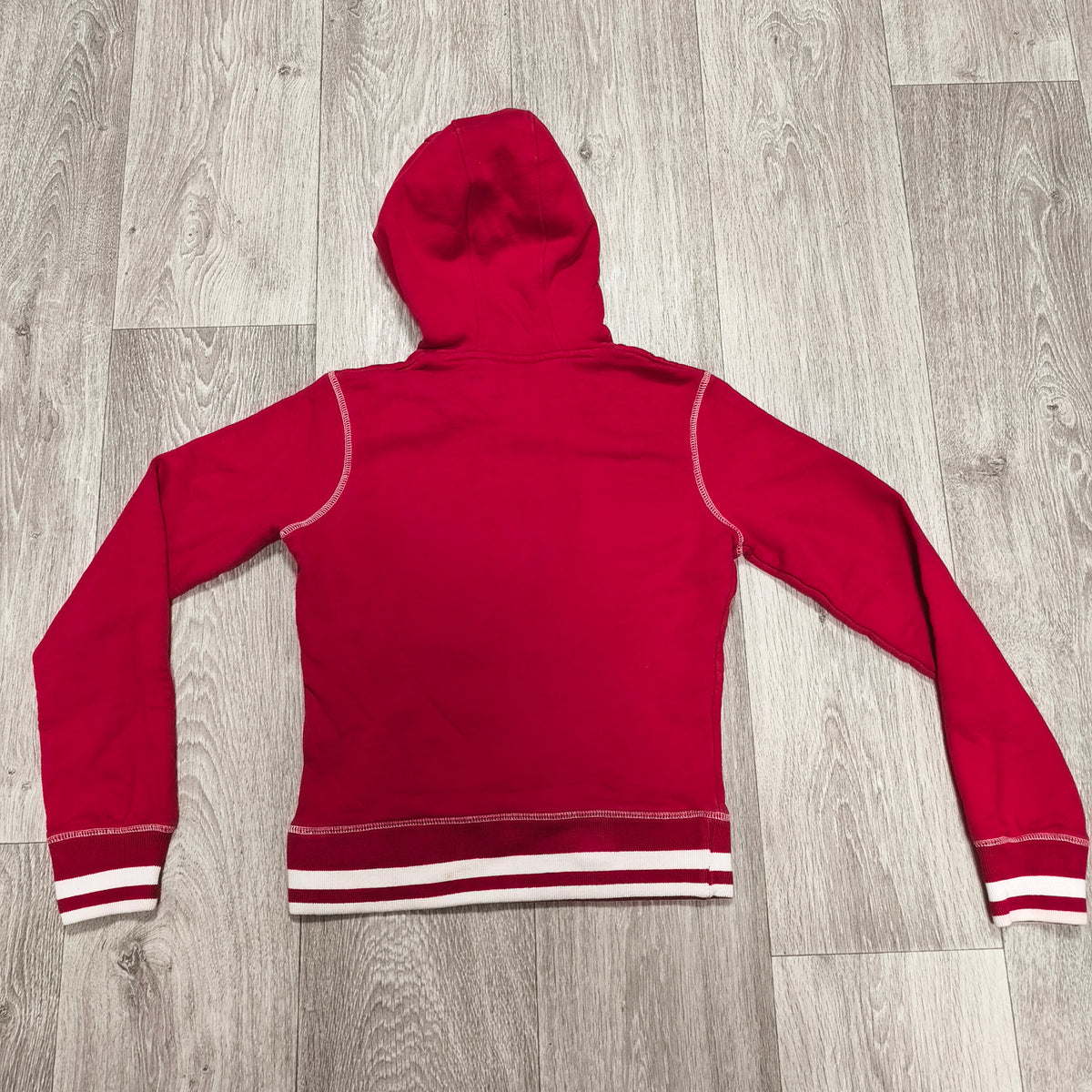 Blend Original Player Red Pullover Hoodie Sweatshirt Size S Womens Y2K