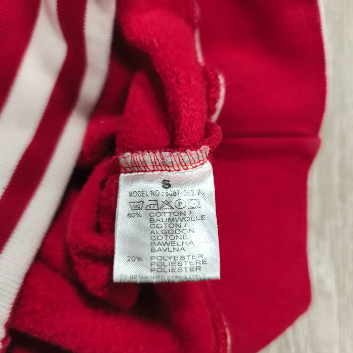 Blend Original Player Red Pullover Hoodie Sweatshirt Size S Womens Y2K