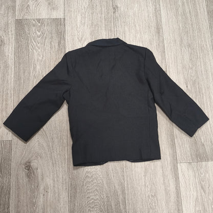 YIMEIWEI Boys Black Tuxedo Jacket Blazer Size 6 Satin Lapel Formal Suit
