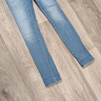 Diesel Skinzee Super Slim Skinny Jeans Women W26 L30 Light Blue Stretch Wash 083