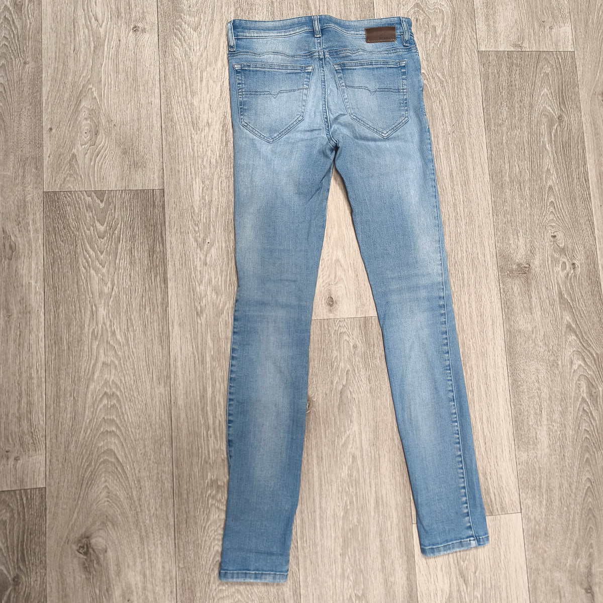 Diesel Skinzee Super Slim Skinny Jeans Women W26 L30 Light Blue Stretch Wash 083