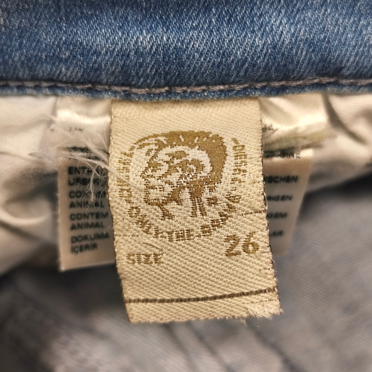 Diesel Skinzee Super Slim Skinny Jeans Women W26 L30 Light Blue Stretch Wash 083