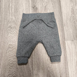 Primark Baby Joggers Sweatpants Pants Grey Melange Elastic Waist 0-3 Months 62cm