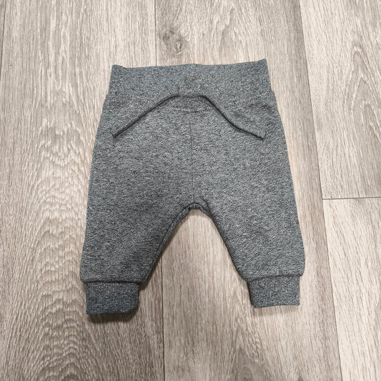 Primark Baby Joggers Sweatpants Pants Grey Melange Elastic Waist 0-3 Months 62cm