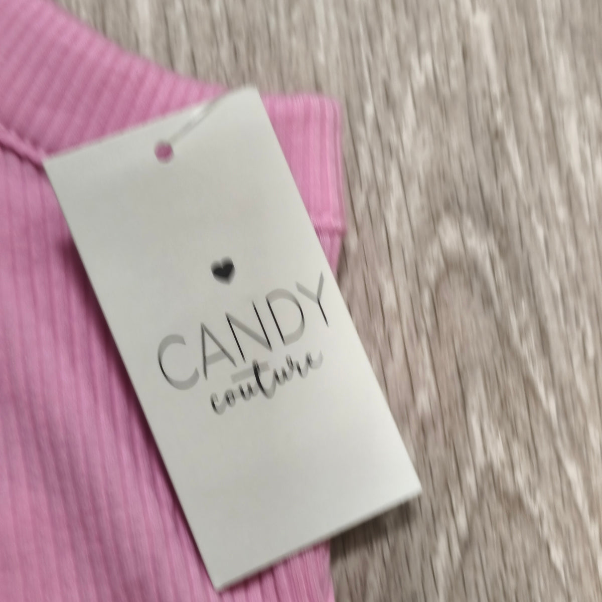 Candy Couture Matalan Girls Pink Ribbed High Neck Crop Tank Top NWT 12 Years