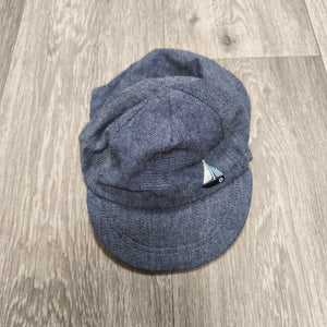 Tu Baby Sun Hat 6-12 Months Blue Sailboat Neck Flap Legionnaire Cap 47cm