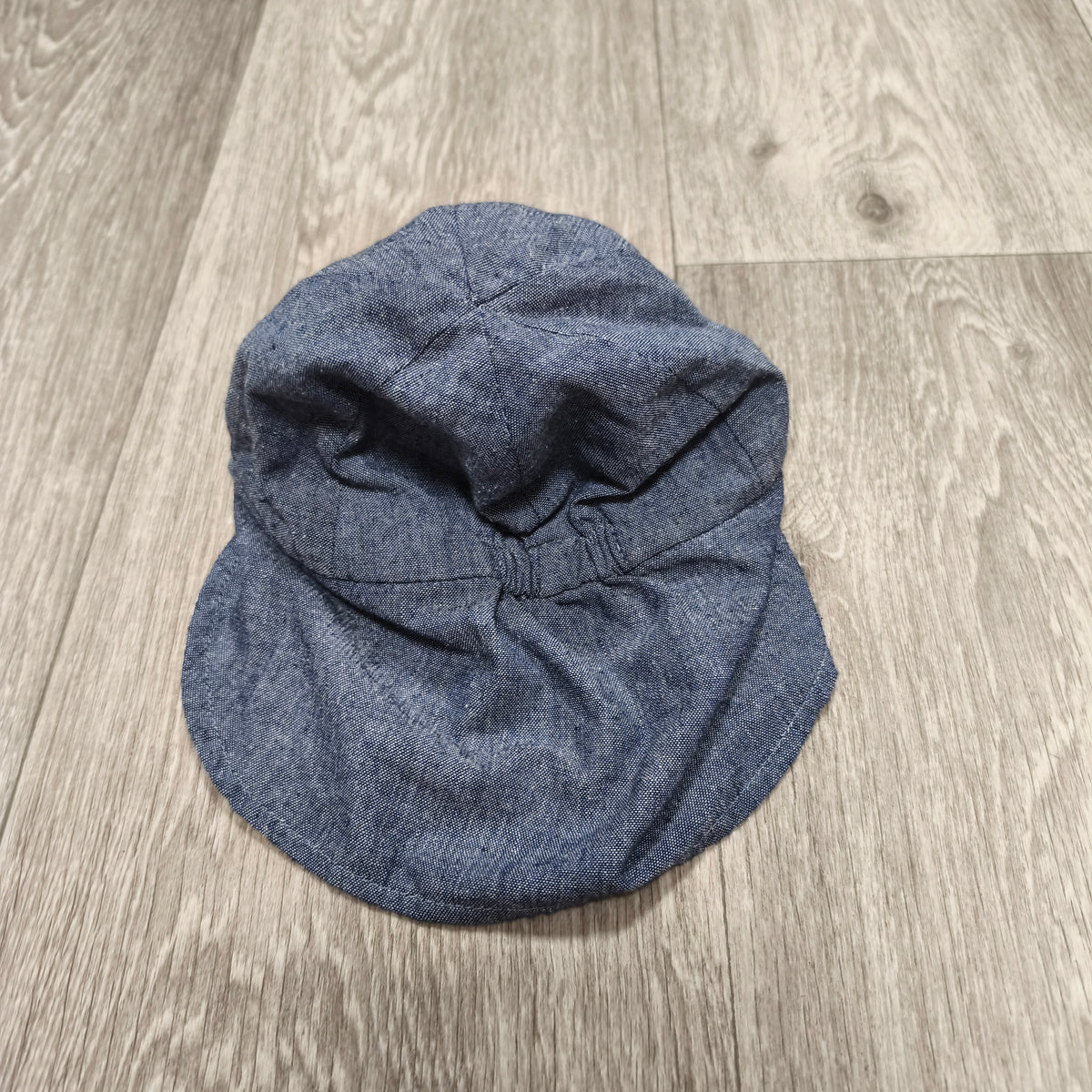Tu Baby Sun Hat 6-12 Months Blue Sailboat Neck Flap Legionnaire Cap 47cm