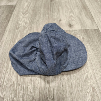 Tu Baby Sun Hat 6-12 Months Blue Sailboat Neck Flap Legionnaire Cap 47cm