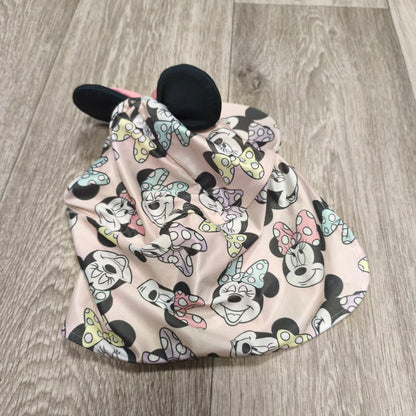 Disney Minnie Mouse Sun Legionnaire Hat Girls 1.5-2 Years Pink Neck Flap Ears Bow