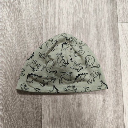So Cute Baby Toddler Beanie Hat Sage Green Dinosaur Print Size 80/98 12-36 Months