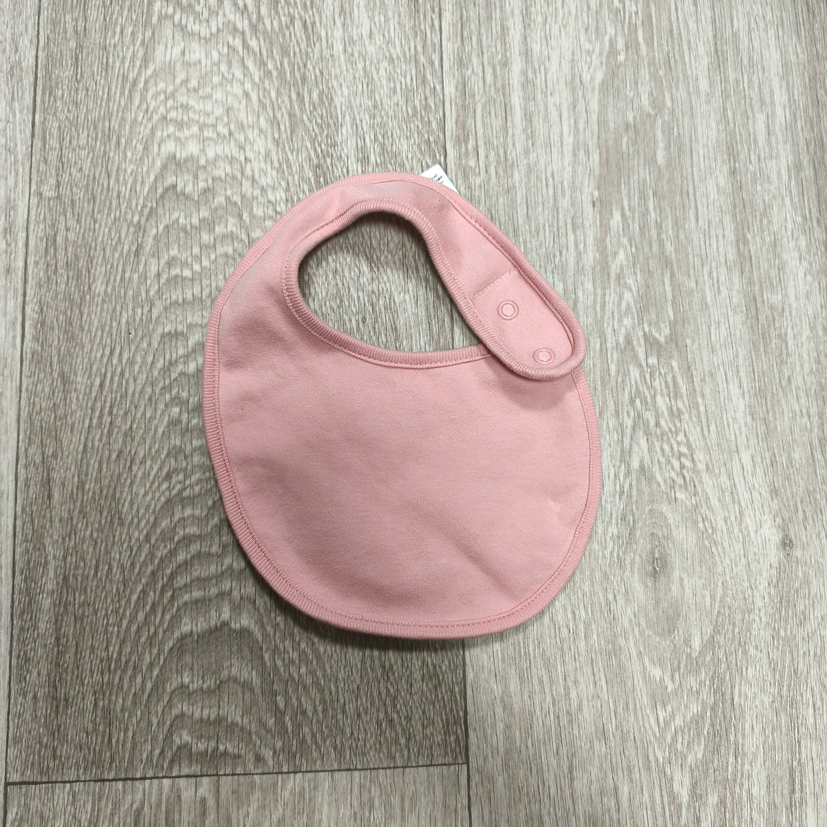 NEXT Baby Girls Pink Snap Feeding Bib One Size Cotton Terry Towel Back