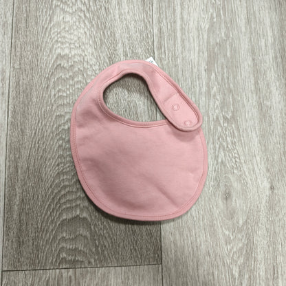 NEXT Baby Girls Pink Snap Feeding Bib One Size Cotton Terry Towel Back