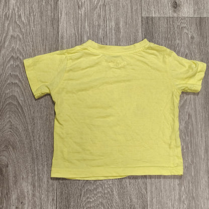 Little Rebel Baby Boys Yellow Zebra Graphic T-Shirt Tee Size 12-18 Months 86cm