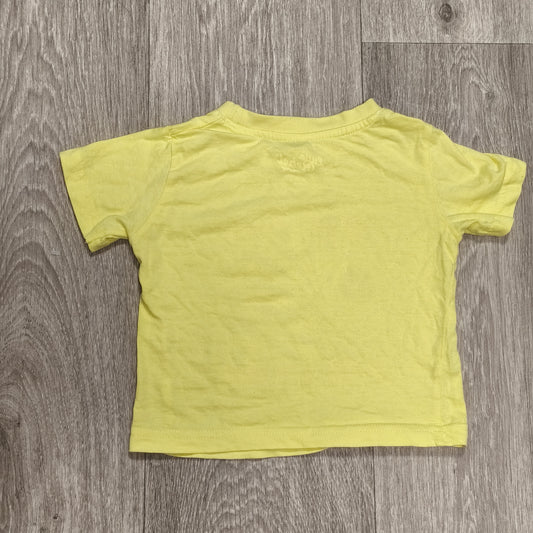 Little Rebel Baby Boys Yellow Zebra Graphic T-Shirt Tee Size 12-18 Months 86cm