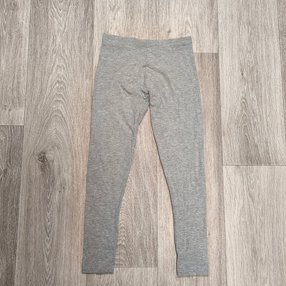 Primark Girls Heather Grey Leggings Size 10-11 Yrs 146cm Stretch Pants Casual