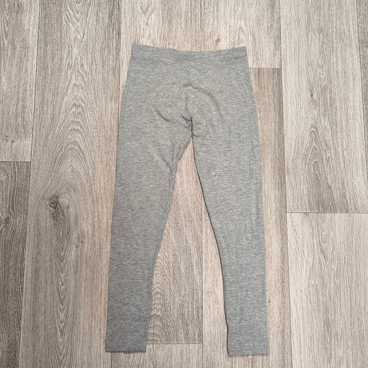 Primark Girls Heather Grey Leggings Size 10-11 Yrs 146cm Stretch Pants Casual