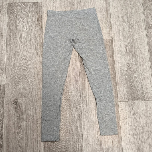 Primark Girls Heather Grey Leggings Size 10-11 Yrs 146cm Stretch Pants Casual