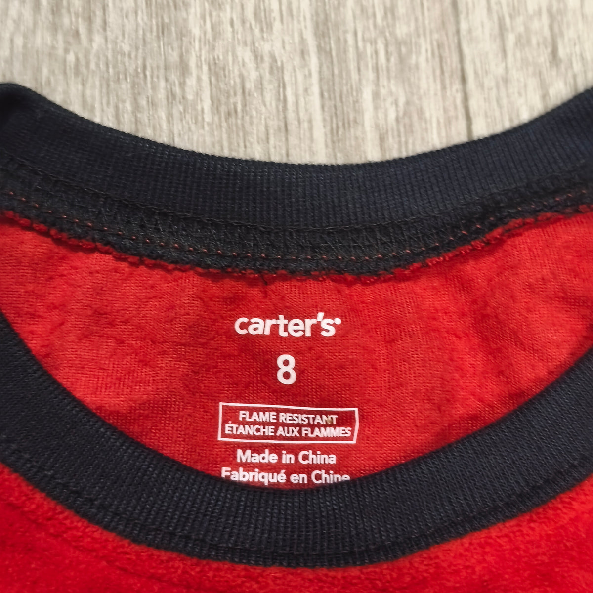 Carter's Boys Size 8 Red Fleece Pajama Top Fire Truck Awesome NWT Sleepwear