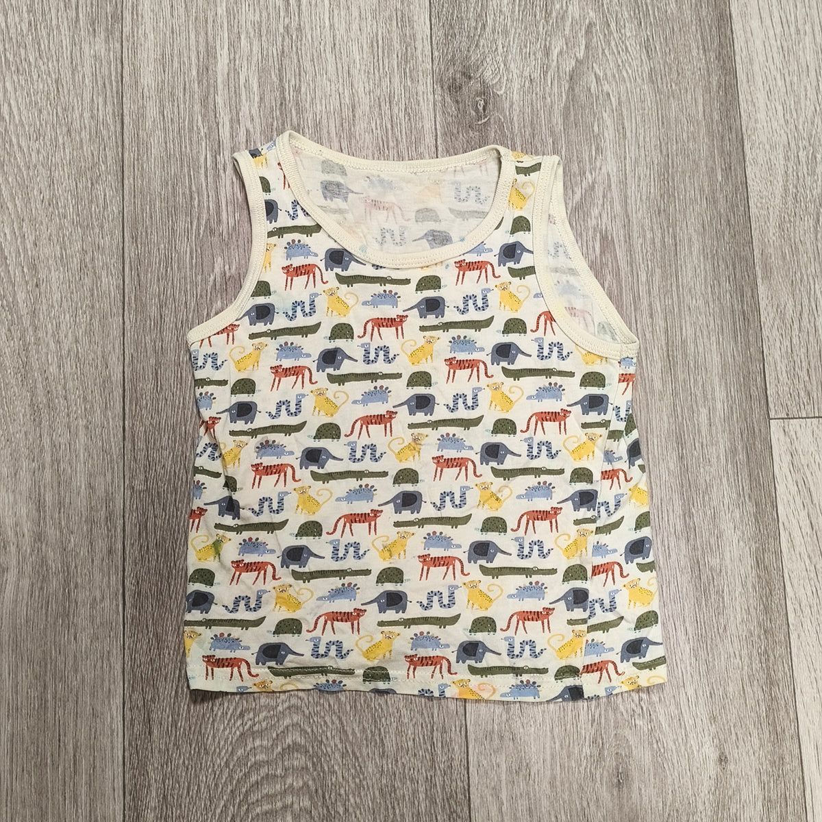 George Boys Animal Print Tank Top Vest Size 3-4 Years 98-104cm Sleeveless Top