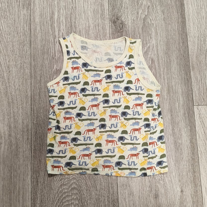 George Boys Animal Print Tank Top Vest Size 3-4 Years 98-104cm Sleeveless Top