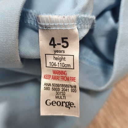 George Girls Light Blue Leggings Pants Age 4-5 Years Height 104-110cm