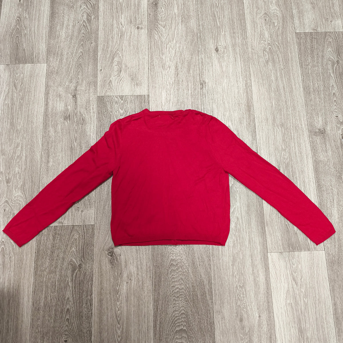 M&S Kids Girls Red Star Embellished Button Cardigan Sweater Age 13-14 Yrs 164 cm
