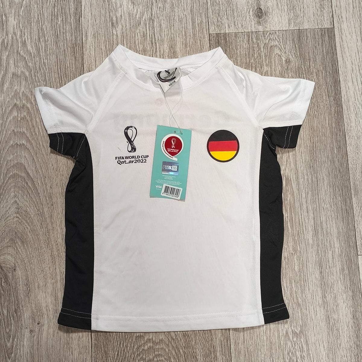 FIFA World Cup Qatar 2022 Germany Soccer T-Shirt Jersey Kids Size 110/116 NWT