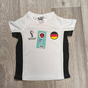 FIFA World Cup Qatar 2022 Germany Soccer T-Shirt Jersey Kids Size 110/116 NWT