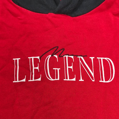 Red Black Contrast Hood LEGEND Graphic Hoodie Sweatshirt Kids Youth Pullover