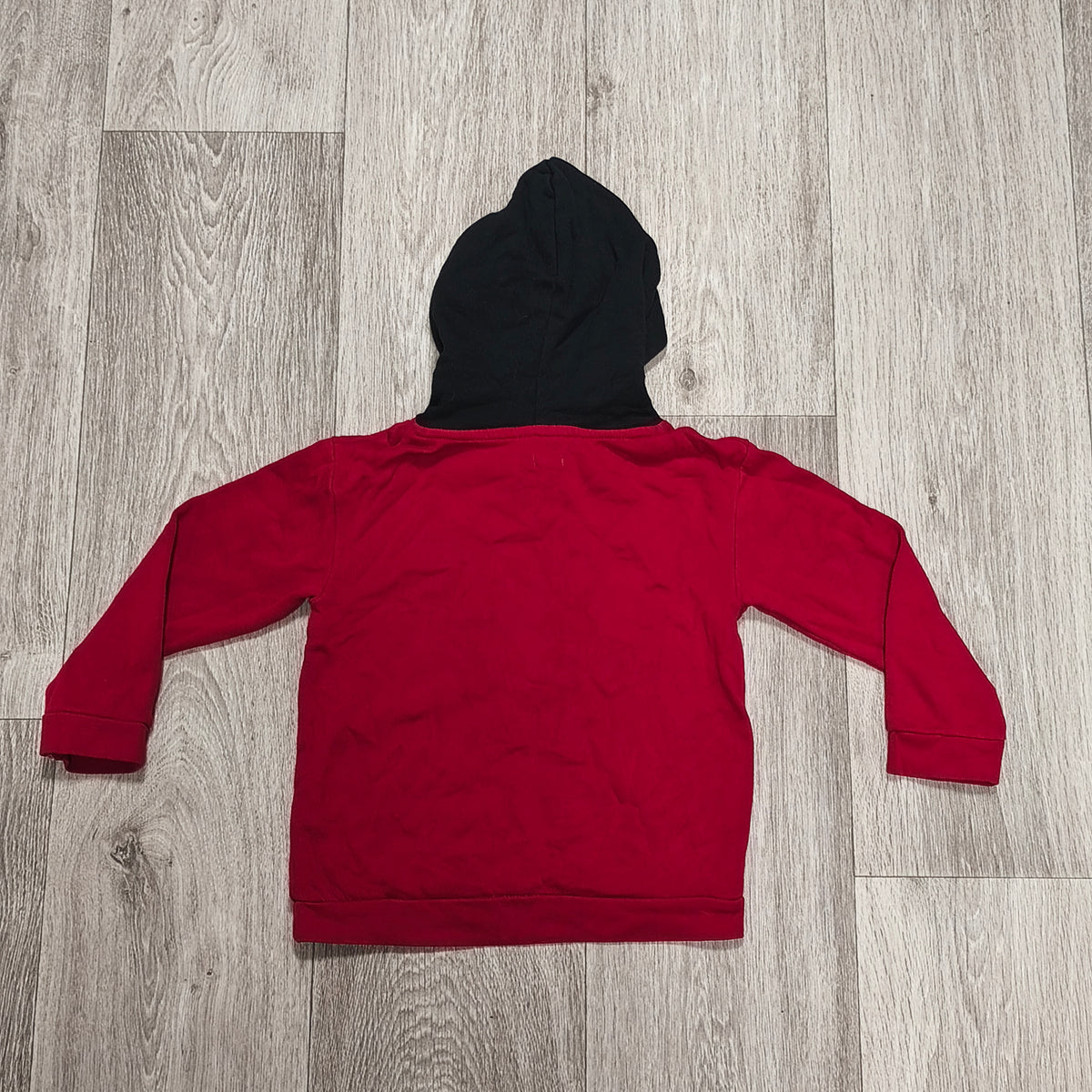 Red Black Contrast Hood LEGEND Graphic Hoodie Sweatshirt Kids Youth Pullover