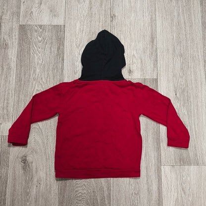 Red Black Contrast Hood LEGEND Graphic Hoodie Sweatshirt Kids Youth Pullover