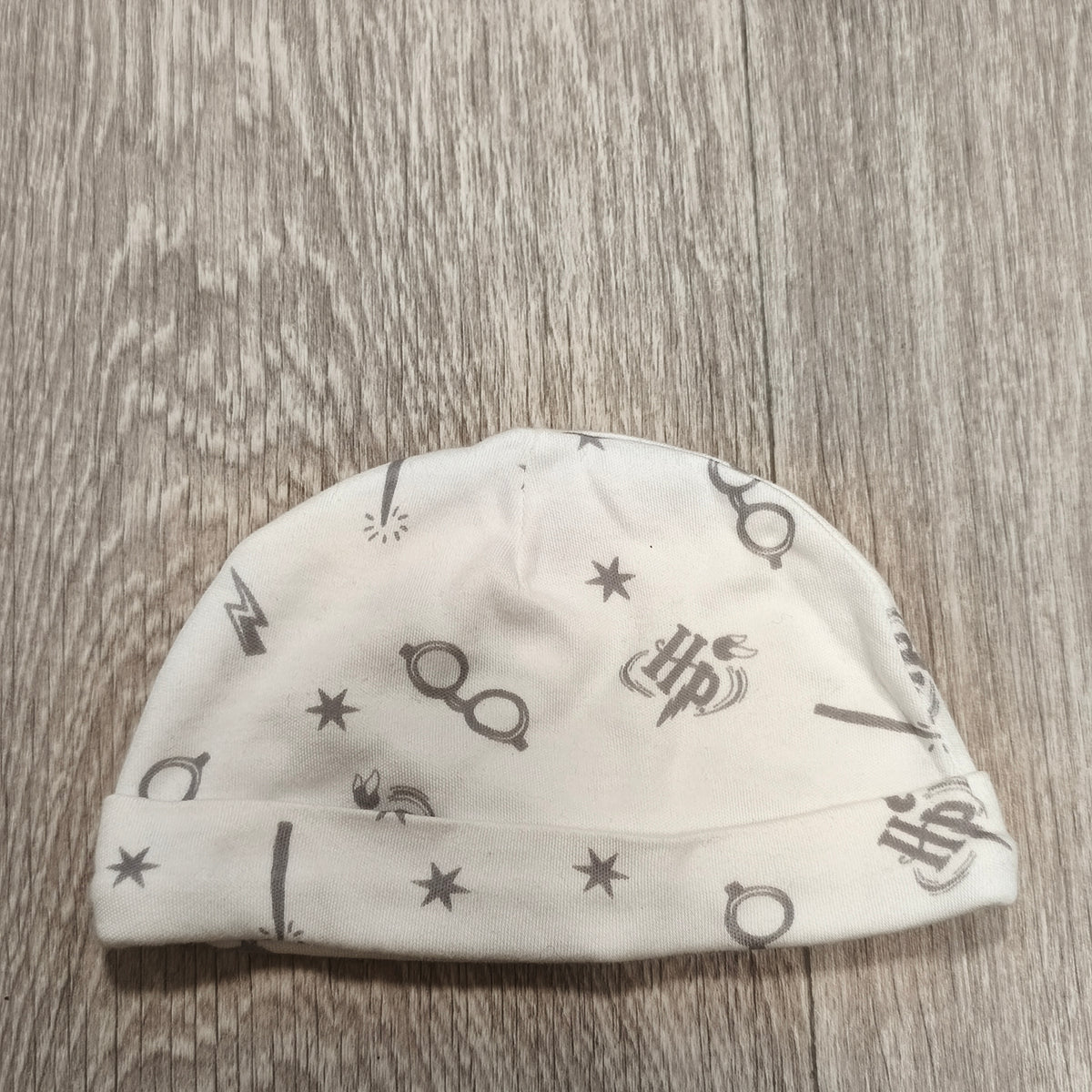 George Harry Potter Baby Beanie Hat White Print 3-6 Months 62-68cm
