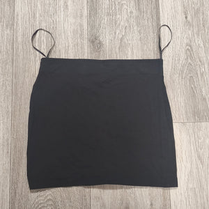 George G21 Women Black Mini Skirt Stretch Bodycon Size UK 8 EUR 36 Short Fitted