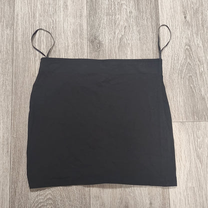 George G21 Women Black Mini Skirt Stretch Bodycon Size UK 8 EUR 36 Short Fitted