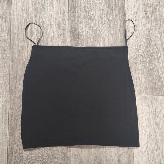 George G21 Women Black Mini Skirt Stretch Bodycon Size UK 8 EUR 36 Short Fitted