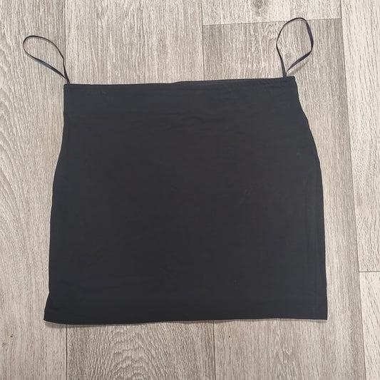George G21 Women Black Mini Skirt Stretch Bodycon Size UK 8 EUR 36 Short Fitted