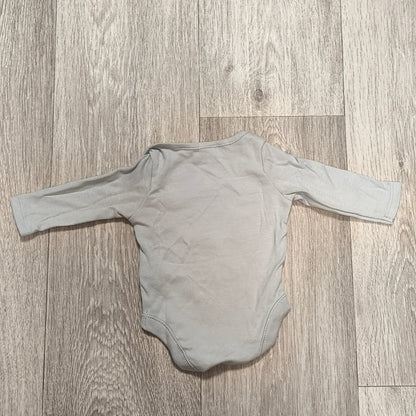 Disney Baby Toy Story Aliens Long Sleeve Bodysuit Grey Up To 1 Month